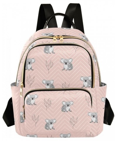 Mini Backpack for Women, Cute Koala Leaves Travel Backpack Purse for Ladies, Small Bookbag Daypack Shoulder Bag S Multi1136 S...