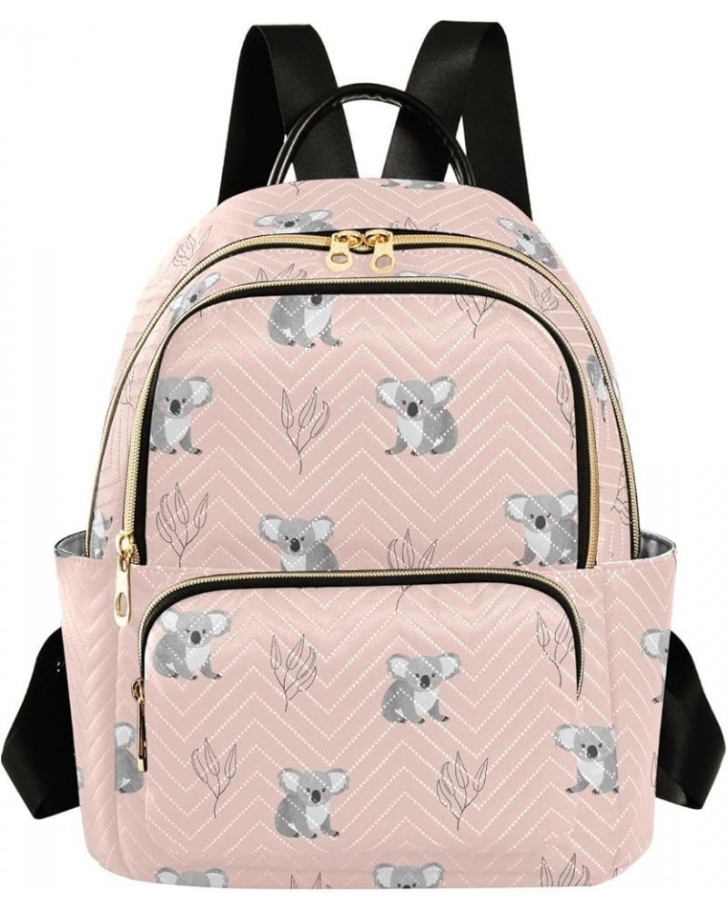 Mini Backpack for Women, Cute Koala Leaves Travel Backpack Purse for Ladies, Small Bookbag Daypack Shoulder Bag S Multi1136 S...