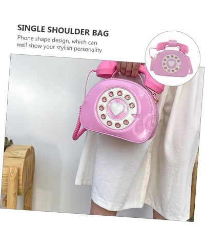 2 Pcs Telephone Diagonal Bag Lady Bags Jelly Miss Pinkx2pcs $14.43 Crossbody Bags