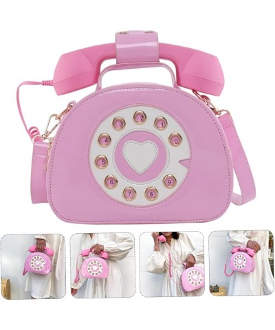 2 Pcs Telephone Diagonal Bag Lady Bags Jelly Miss Pinkx2pcs $14.43 Crossbody Bags