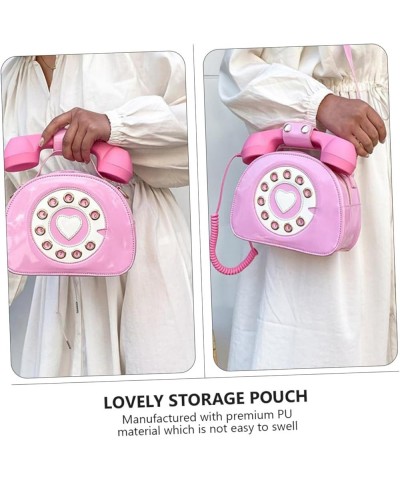 2 Pcs Telephone Diagonal Bag Lady Bags Jelly Miss Pinkx2pcs $14.43 Crossbody Bags