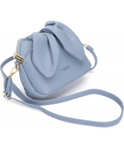 Trendy mini internet celebrity bucket bag, rabbit ear pouch, one-shoulder crossbody bag Yellow $22.41 Crossbody Bags