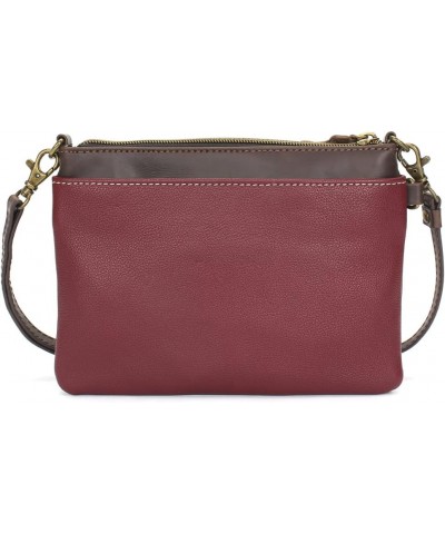 Chala Vegan Leather Mini Crossbody Bag Burgundy $26.52 Crossbody Bags