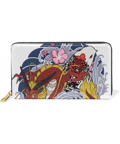 U LIFE Magic Fire Wild Dragon Animal Wallets Purse Cash Card Holder Case Leather $14.69 Wallets