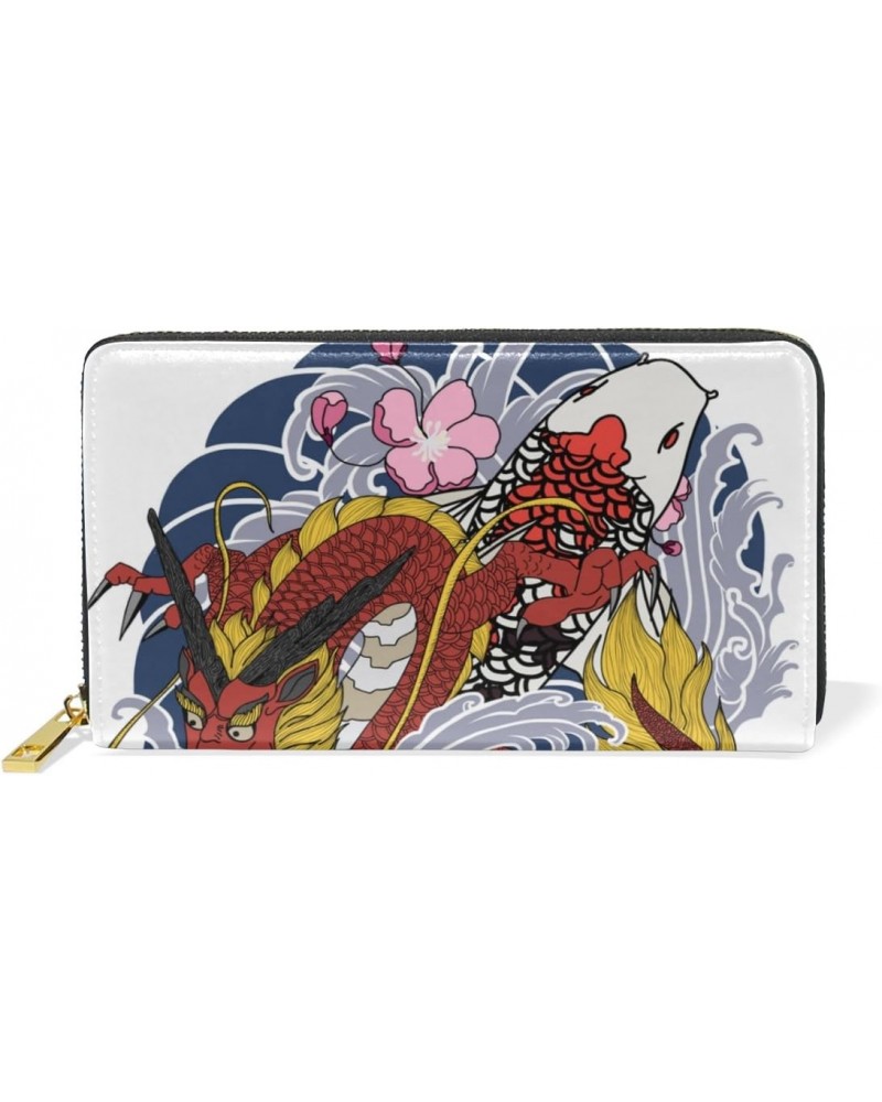 U LIFE Magic Fire Wild Dragon Animal Wallets Purse Cash Card Holder Case Leather $14.69 Wallets