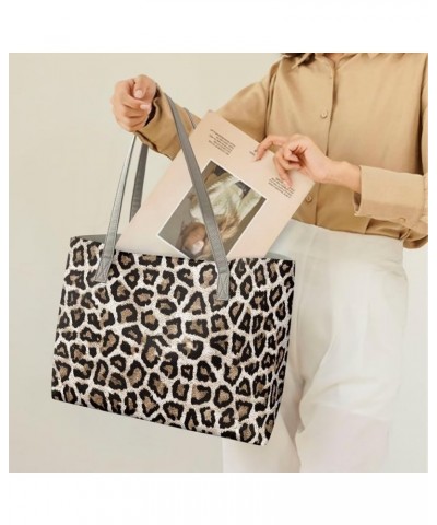 Yuuxorilu Women Purses and Handbags Top Handle Satchel Leopard $22.13 Satchels