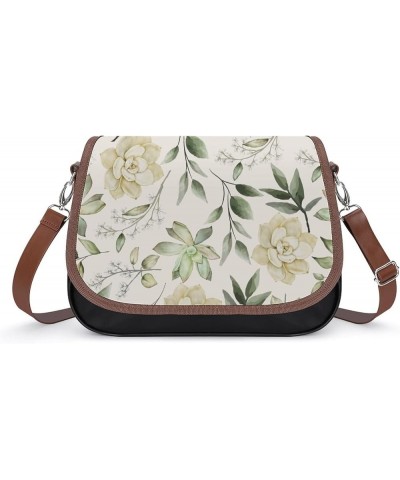 Fashion Crossbody Bags Women's Shoulder Bags Classic City Leather Satchels Hobo Bags Abstract Plants Color13 $27.49 Hobo Bags