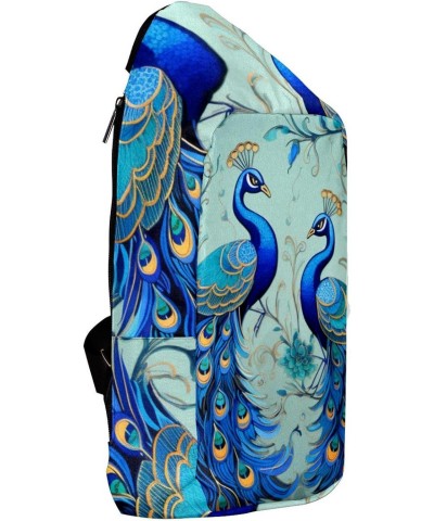 Crossbody Bags for Women,Crossbody Bag Men,Small Sling Bag,Blue Feather Peacocks,Crossbody Purse $15.16 Crossbody Bags