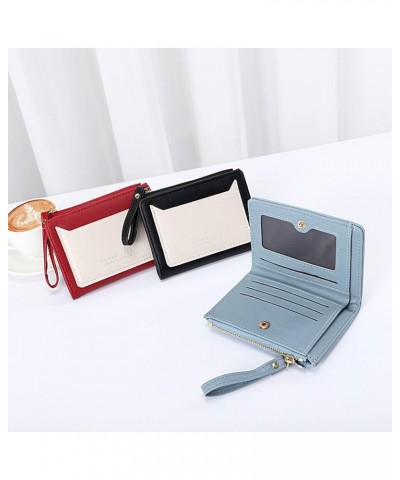 Fashion Women ID Short Wallet Solid Color Bag Zipper Purse Multiple Card Slots Clutch Bag Thin Wallet for Men (Yellow, One Si...