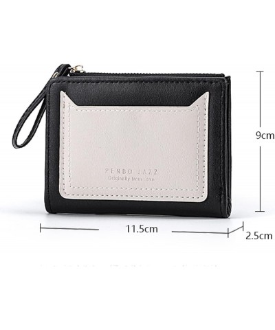 Fashion Women ID Short Wallet Solid Color Bag Zipper Purse Multiple Card Slots Clutch Bag Thin Wallet for Men (Yellow, One Si...