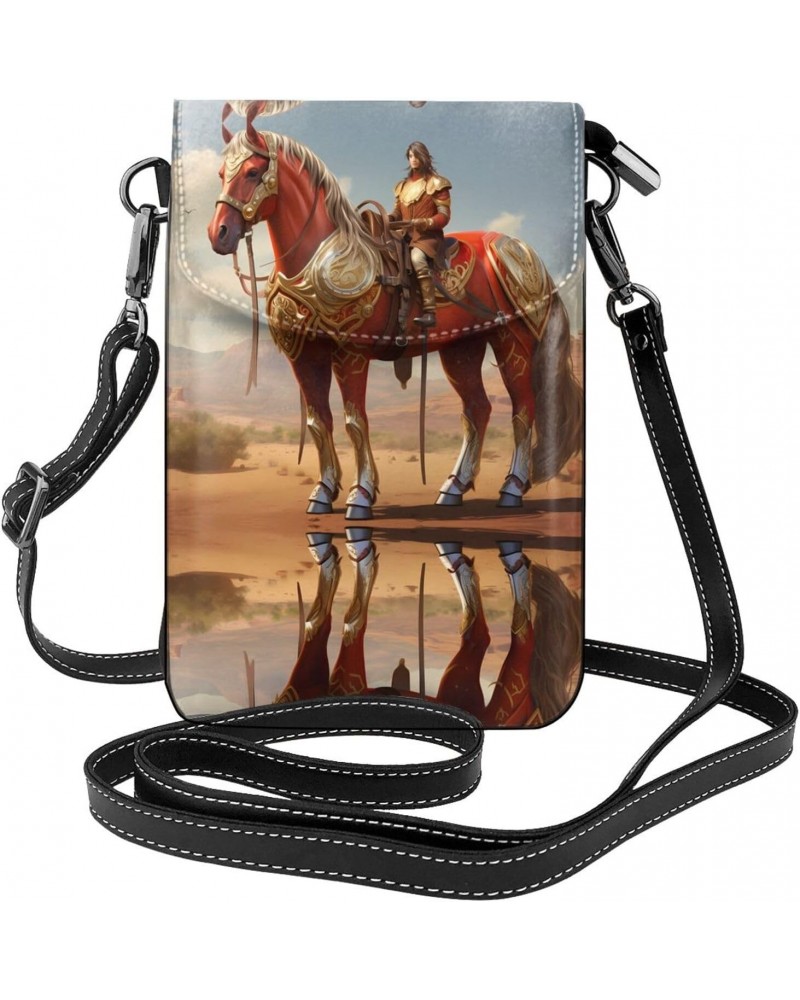 Women Leather Cell Phone Purse Western Horse Pattern Soft, Durable and Waterproof PU Leather Convenient for Daily use and Tra...