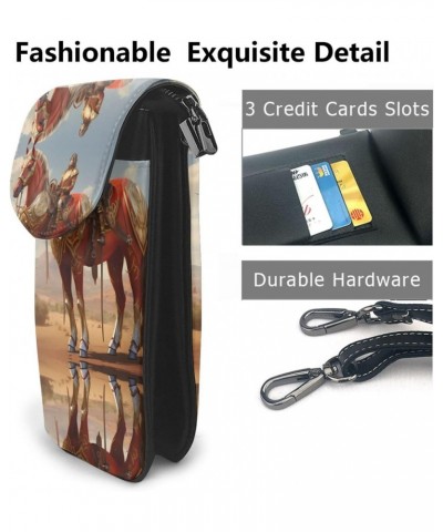 Women Leather Cell Phone Purse Western Horse Pattern Soft, Durable and Waterproof PU Leather Convenient for Daily use and Tra...