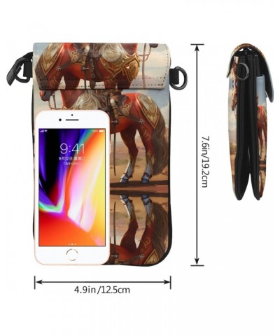 Women Leather Cell Phone Purse Western Horse Pattern Soft, Durable and Waterproof PU Leather Convenient for Daily use and Tra...