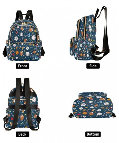 Fashion Backpack Mini Backpack Purse Casual Daily Backpack Painting Ball for Travel for College Work Medium $14.28 Backpacks