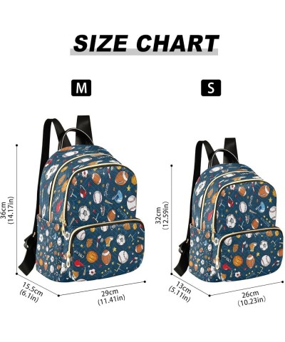 Fashion Backpack Mini Backpack Purse Casual Daily Backpack Painting Ball for Travel for College Work Medium $14.28 Backpacks