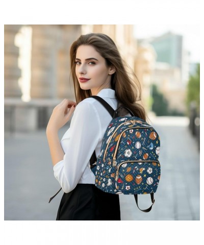 Fashion Backpack Mini Backpack Purse Casual Daily Backpack Painting Ball for Travel for College Work Medium $14.28 Backpacks