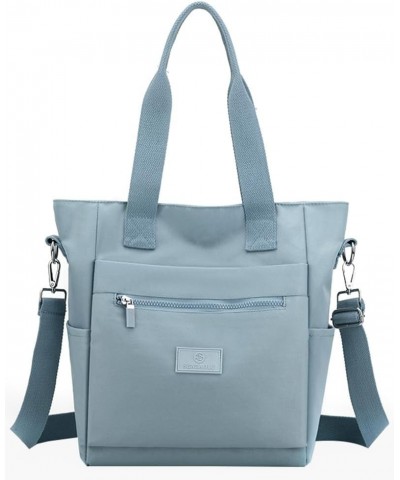 Women's Canvas Tote Bag Crossbody Satchel Bag Nylon Purse Shoulder Bag Hobo Bag Cute Large Size Casual Clutch B-lightblue $12...