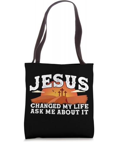 Jesus Changed My Life, Waymaker 1 Cross 3 nails 4 given Tote Bag $11.74 Totes