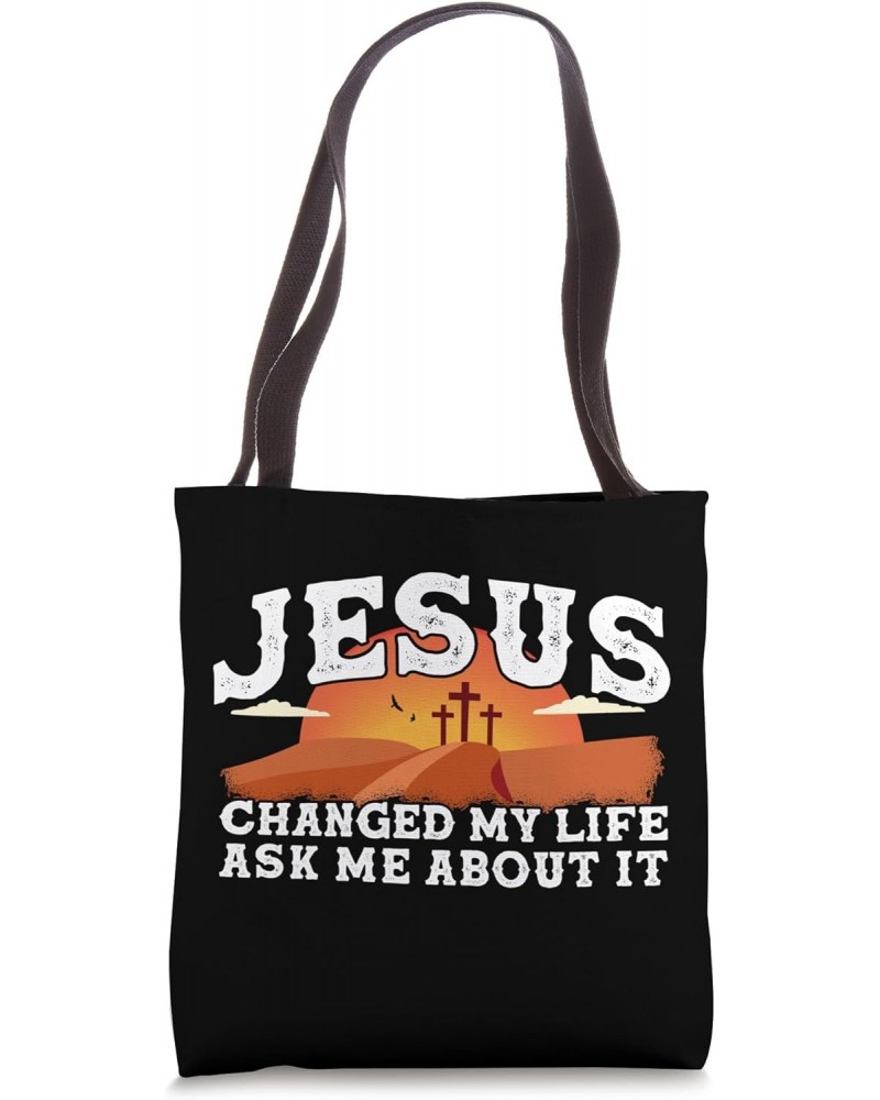 Jesus Changed My Life, Waymaker 1 Cross 3 nails 4 given Tote Bag $11.74 Totes