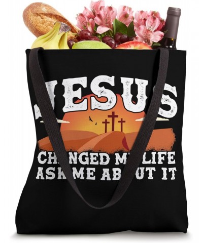 Jesus Changed My Life, Waymaker 1 Cross 3 nails 4 given Tote Bag $11.74 Totes