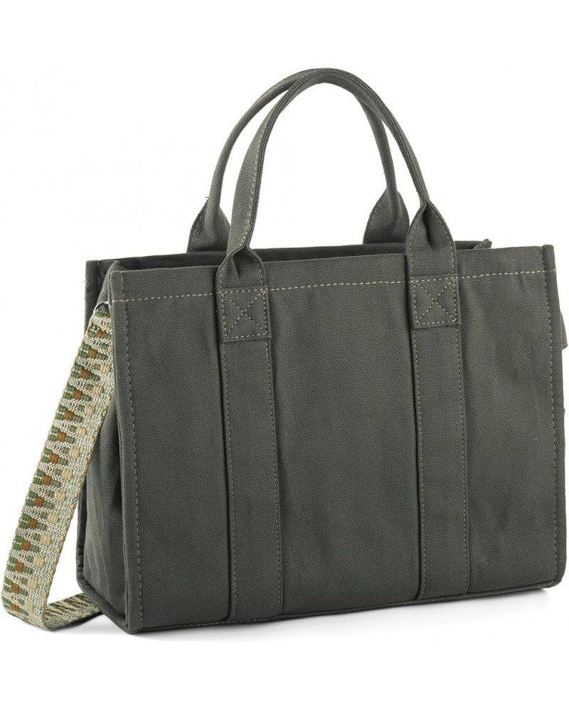 Tote Bags for Women Handbag Tote Purse with Zipper Canvas Crossbody Bag Shoulder Bag Grey $17.14 Totes