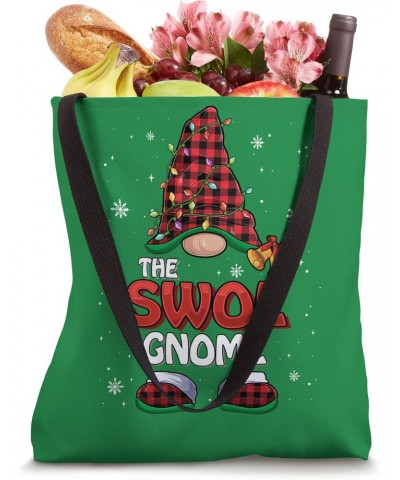 Funny Swol Gnome Buffalo Plaid Matching Family Tote Bag $9.87 Totes