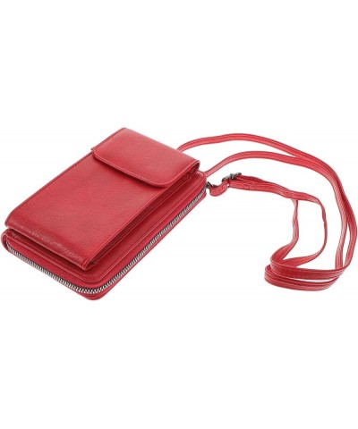 Multifunctional Mobile Phone Bag Mobile Phone Bag Shoulder Purse for Women Trendy Crossbody Bags for Red $12.10 Crossbody Bags