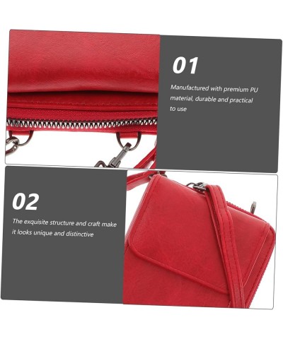 Multifunctional Mobile Phone Bag Mobile Phone Bag Shoulder Purse for Women Trendy Crossbody Bags for Red $12.10 Crossbody Bags