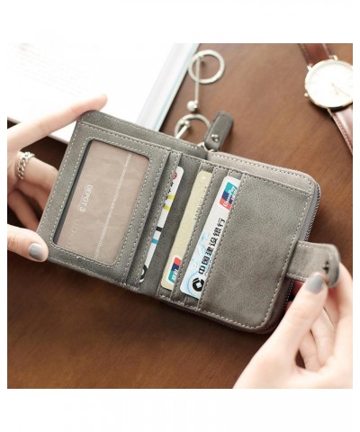 Wallet Women Coin Zipper walletNew Fashion Faux Leather Ladies Patchwork Wallet Short Two Discount Buckle Women's Wallet Coin...