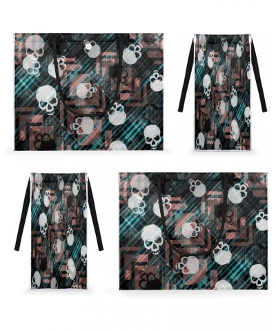 Abstract Skull Gothic Large Tote Bag Shoulder Bag For Women Teachers Nurses Work Shopping Travel Handbag Purse $10.44 Totes