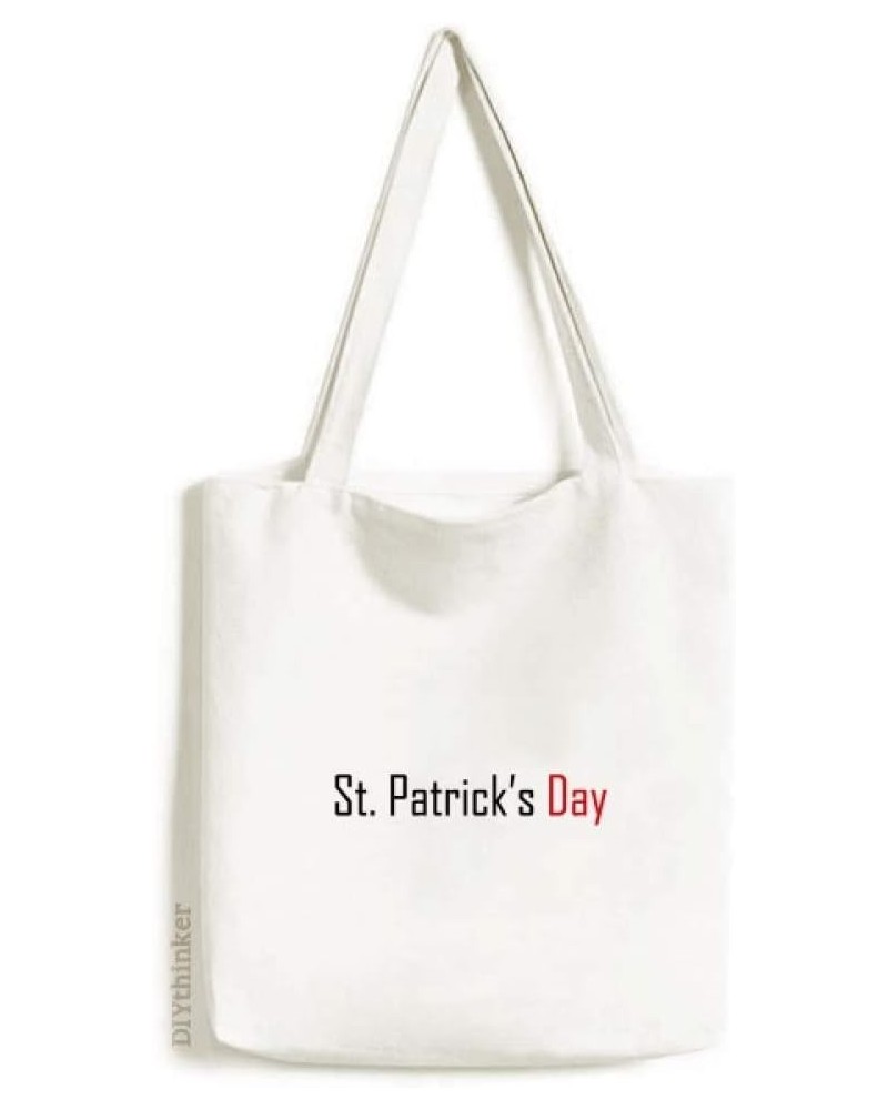 Celebrate St. Patrickâ€™s Day Blessing Festival Tote Canvas Bag Shopping Satchel Casual Handbag $16.11 Totes