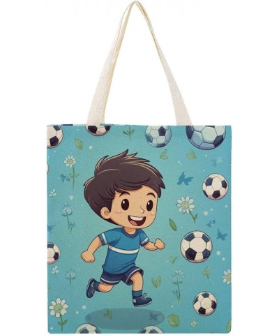 Cute Cartoon Brunette Girl Play Baseball Canvas Tote Bag Unique Sports Souvenir Beach Bags Reusable Canvas Tote Bags Totebag-...