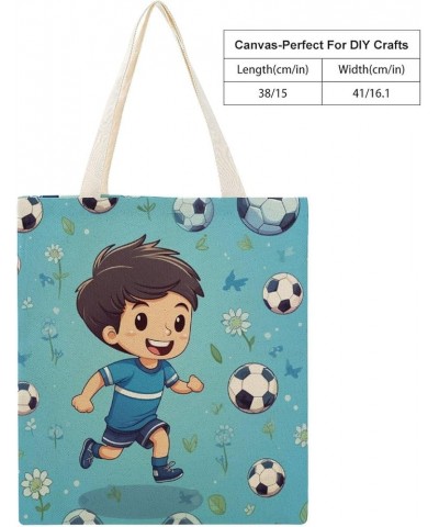 Cute Cartoon Brunette Girl Play Baseball Canvas Tote Bag Unique Sports Souvenir Beach Bags Reusable Canvas Tote Bags Totebag-...