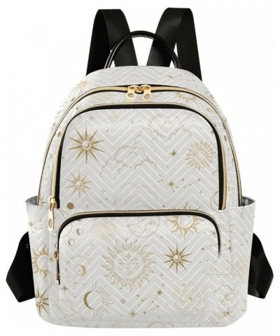 Sun and Moon Eyes Astrology Casual Fashion Polyester Travel Rucksack Shoulder Bag Color Small $20.71 Backpacks