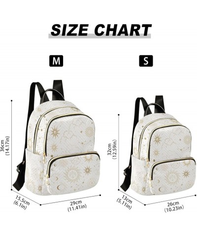 Sun and Moon Eyes Astrology Casual Fashion Polyester Travel Rucksack Shoulder Bag Color Small $20.71 Backpacks