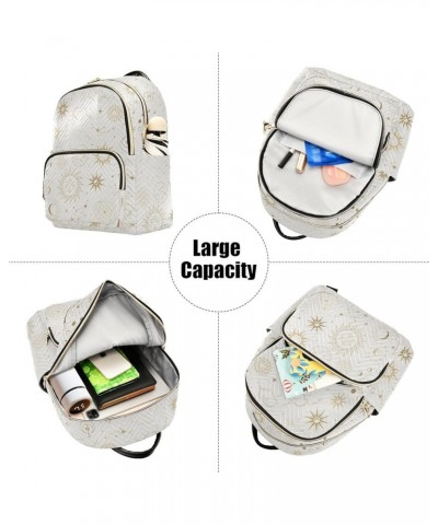 Sun and Moon Eyes Astrology Casual Fashion Polyester Travel Rucksack Shoulder Bag Color Small $20.71 Backpacks