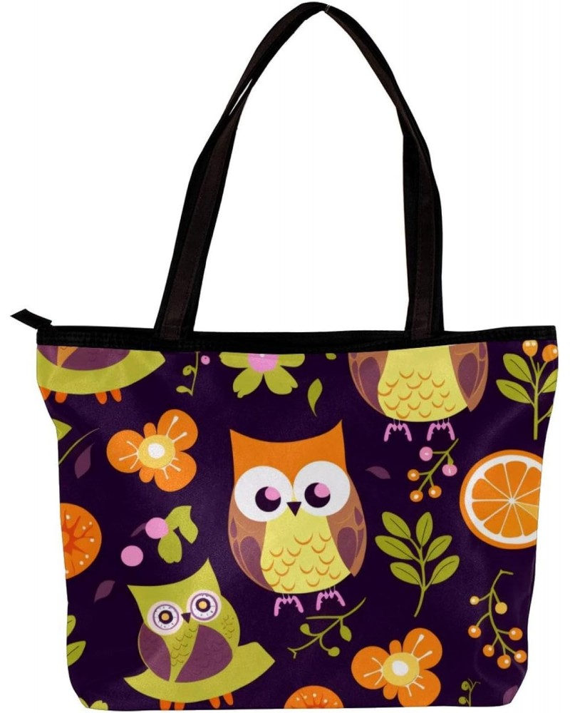 Handbags for Women, Zipper Tote Bag, Shoulder Bag, animals owl bird $15.30 Totes