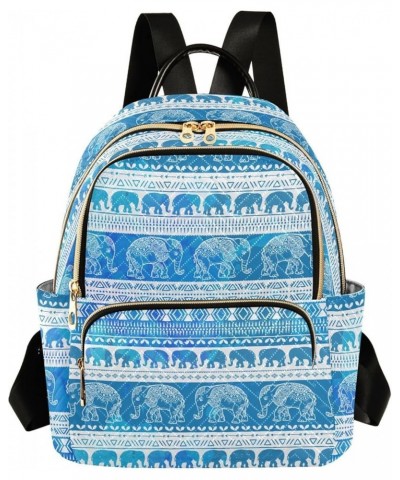 Elephants Backpack Purse for Women Fashion Small Mini Backpack Daypacks Purse Back Pack Weekend Bag,S Small $17.97 Backpacks