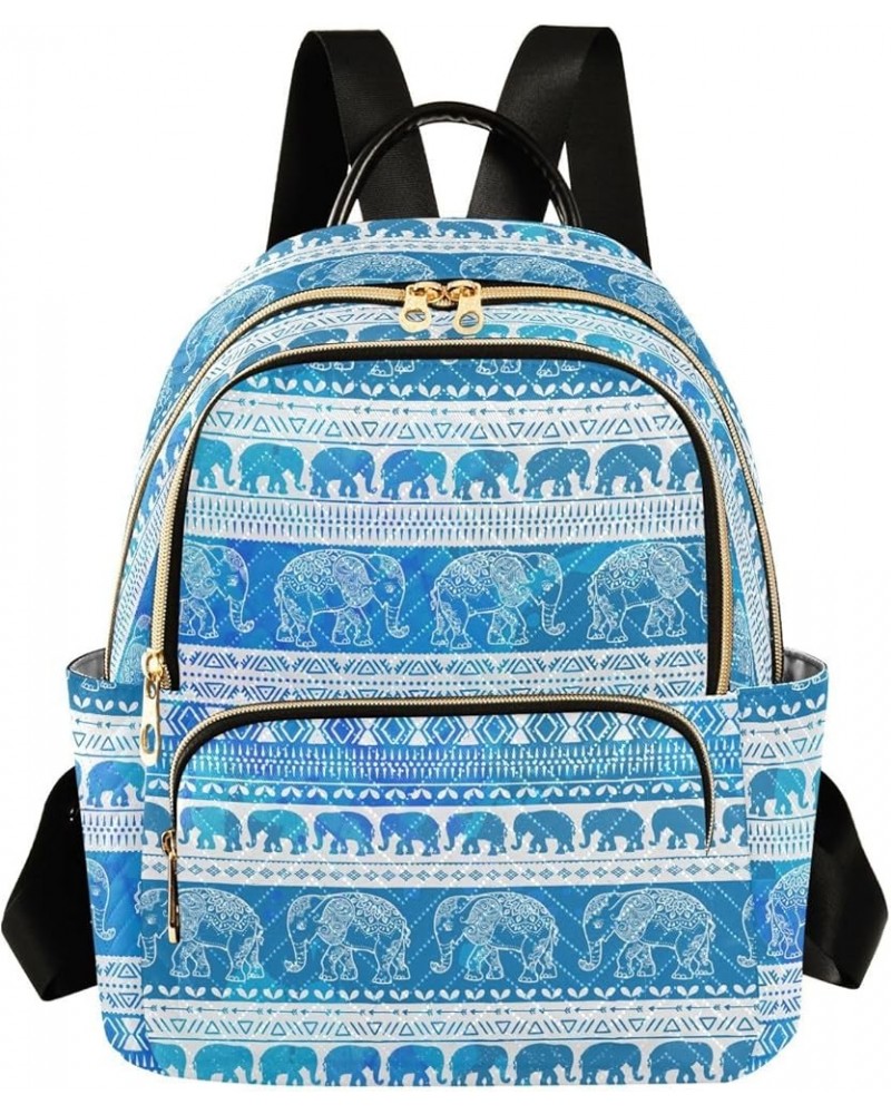 Elephants Backpack Purse for Women Fashion Small Mini Backpack Daypacks Purse Back Pack Weekend Bag,S Small $17.97 Backpacks