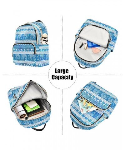 Elephants Backpack Purse for Women Fashion Small Mini Backpack Daypacks Purse Back Pack Weekend Bag,S Small $17.97 Backpacks