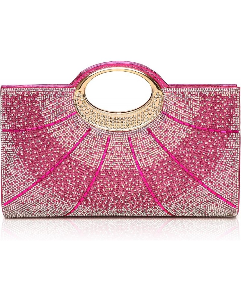 Clutch Purses for Women Rhinestone Evening Bag Wedding Party Cocktail Purses Handbags. Fuchsia $18.87 Evening Bags