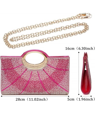 Clutch Purses for Women Rhinestone Evening Bag Wedding Party Cocktail Purses Handbags. Fuchsia $18.87 Evening Bags