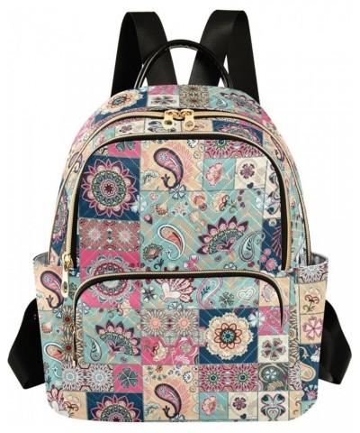 Paisley Flowers Backpack Purse for Women Fashion Travel Bag Ladies Shoulder Bags with Double Zipper Weekend Bag,M Small $19.2...