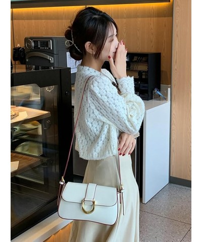 Women's Underarm Shoulder Bags Faux Leather Tote Bag Clutch Trendy Purses Handbag Vintage Evening Bag Shoulder Totes A-khaki ...