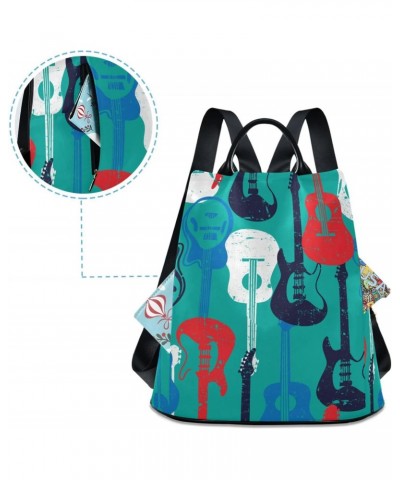 Painting Guitars Women Backpack, Fashion Anti Theft Casual Daypack Shoulder Bag Purse for Travel Work 15 inches $20.09 Backpacks