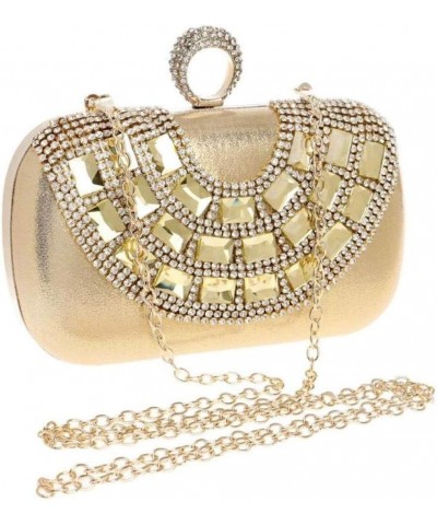 Women diamond-encrusted evening bag,With chain strap clutch For Party Birthday party Wedding Gray $27.14 Evening Bags