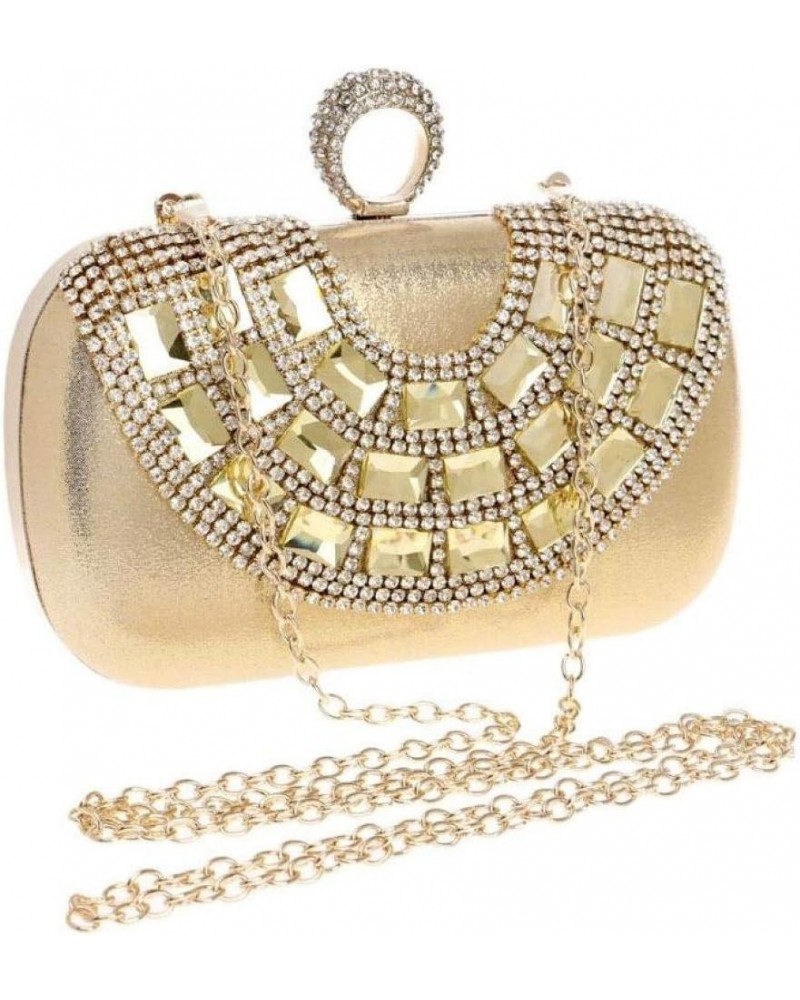 Women diamond-encrusted evening bag,With chain strap clutch For Party Birthday party Wedding Gray $27.14 Evening Bags