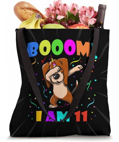 Dabbing Beaglecorn Booom! I Am 11 Boys Girls 11th Birthday Tote Bag $11.49 Totes