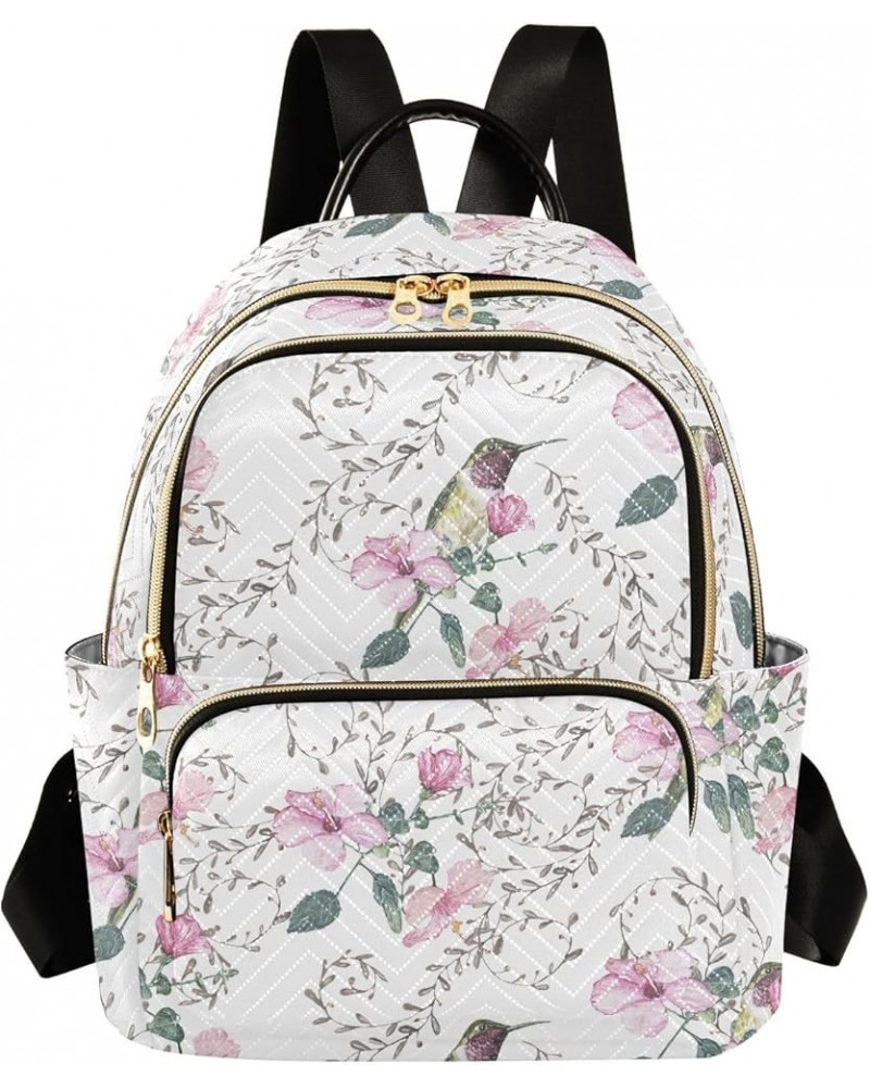 Hibiscus Hummingbirds Backpack Purse for Women Anti-theft Small Fashion Travel Backpack Back Pack Weekend Bag,S Small $17.97 ...