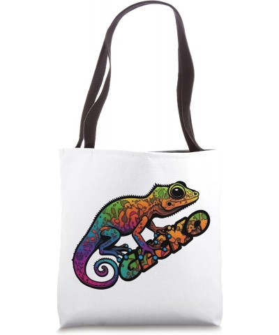 Colorful Gecko Art Tote Bag $10.35 Totes